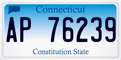 CT license plate AP76239