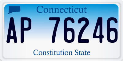 CT license plate AP76246