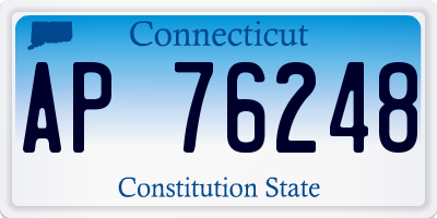 CT license plate AP76248