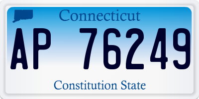CT license plate AP76249
