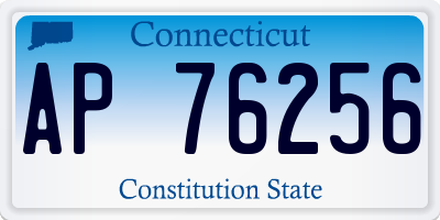 CT license plate AP76256