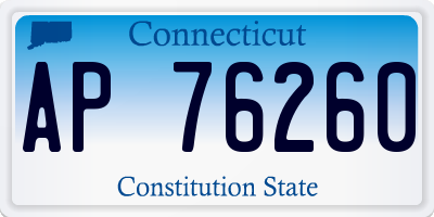 CT license plate AP76260