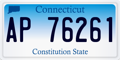 CT license plate AP76261