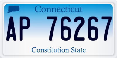 CT license plate AP76267