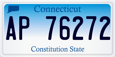 CT license plate AP76272