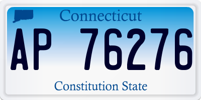 CT license plate AP76276