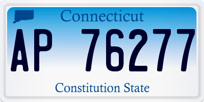 CT license plate AP76277
