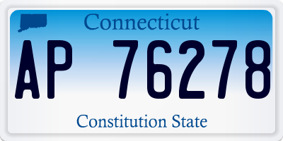 CT license plate AP76278