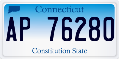 CT license plate AP76280