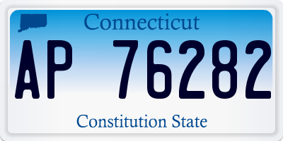 CT license plate AP76282