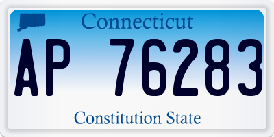 CT license plate AP76283