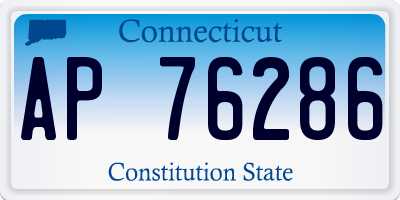 CT license plate AP76286