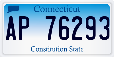 CT license plate AP76293