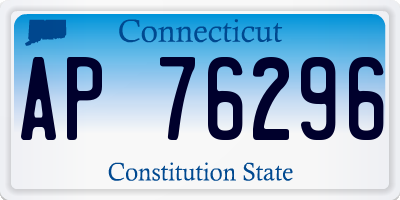 CT license plate AP76296