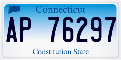 CT license plate AP76297