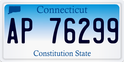CT license plate AP76299