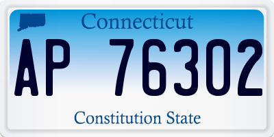 CT license plate AP76302