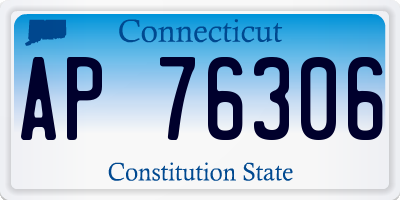 CT license plate AP76306