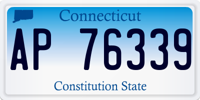 CT license plate AP76339