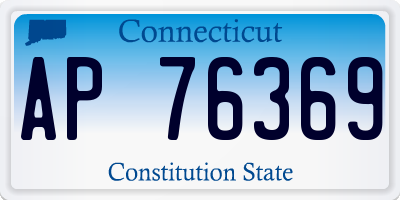 CT license plate AP76369