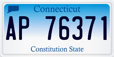 CT license plate AP76371