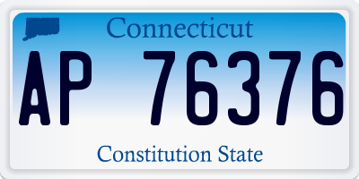 CT license plate AP76376