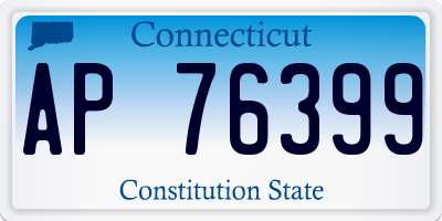 CT license plate AP76399