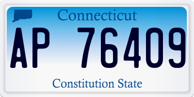 CT license plate AP76409