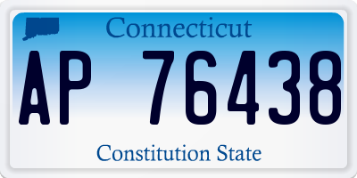 CT license plate AP76438