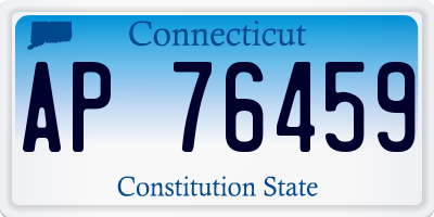 CT license plate AP76459