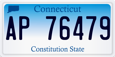 CT license plate AP76479