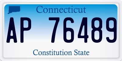 CT license plate AP76489