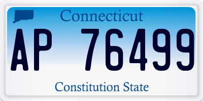 CT license plate AP76499