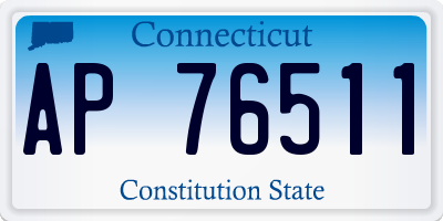 CT license plate AP76511