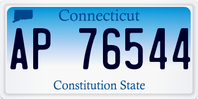 CT license plate AP76544