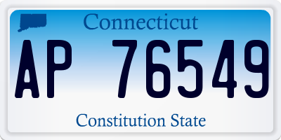CT license plate AP76549