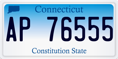 CT license plate AP76555