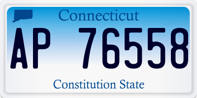CT license plate AP76558