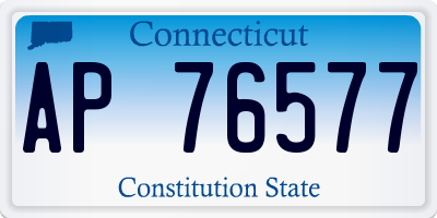CT license plate AP76577