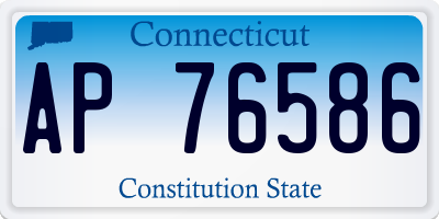 CT license plate AP76586