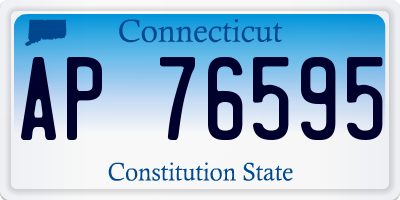 CT license plate AP76595
