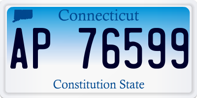 CT license plate AP76599