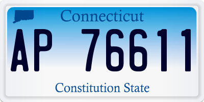 CT license plate AP76611