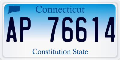 CT license plate AP76614