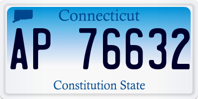 CT license plate AP76632