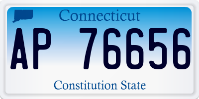CT license plate AP76656