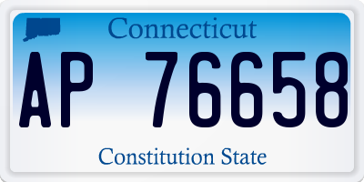 CT license plate AP76658