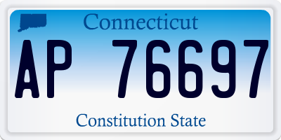 CT license plate AP76697