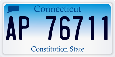 CT license plate AP76711
