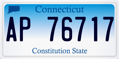 CT license plate AP76717